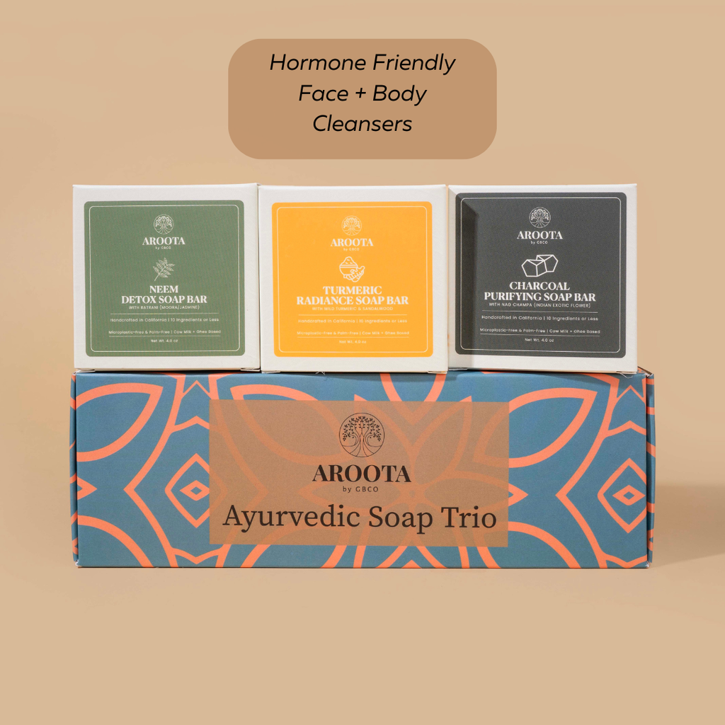 Ayurvedic Soap Box: Neem Soap , Turmeric Soap, & Charcoal Soap Trio