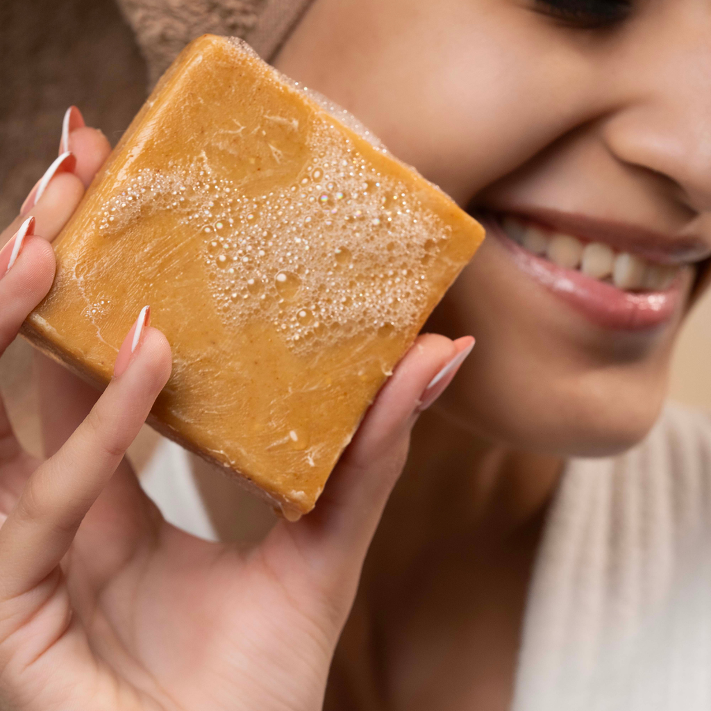 Ayurvedic Turmeric Soap Bar with Cow Milk & Ghee (Pitta)